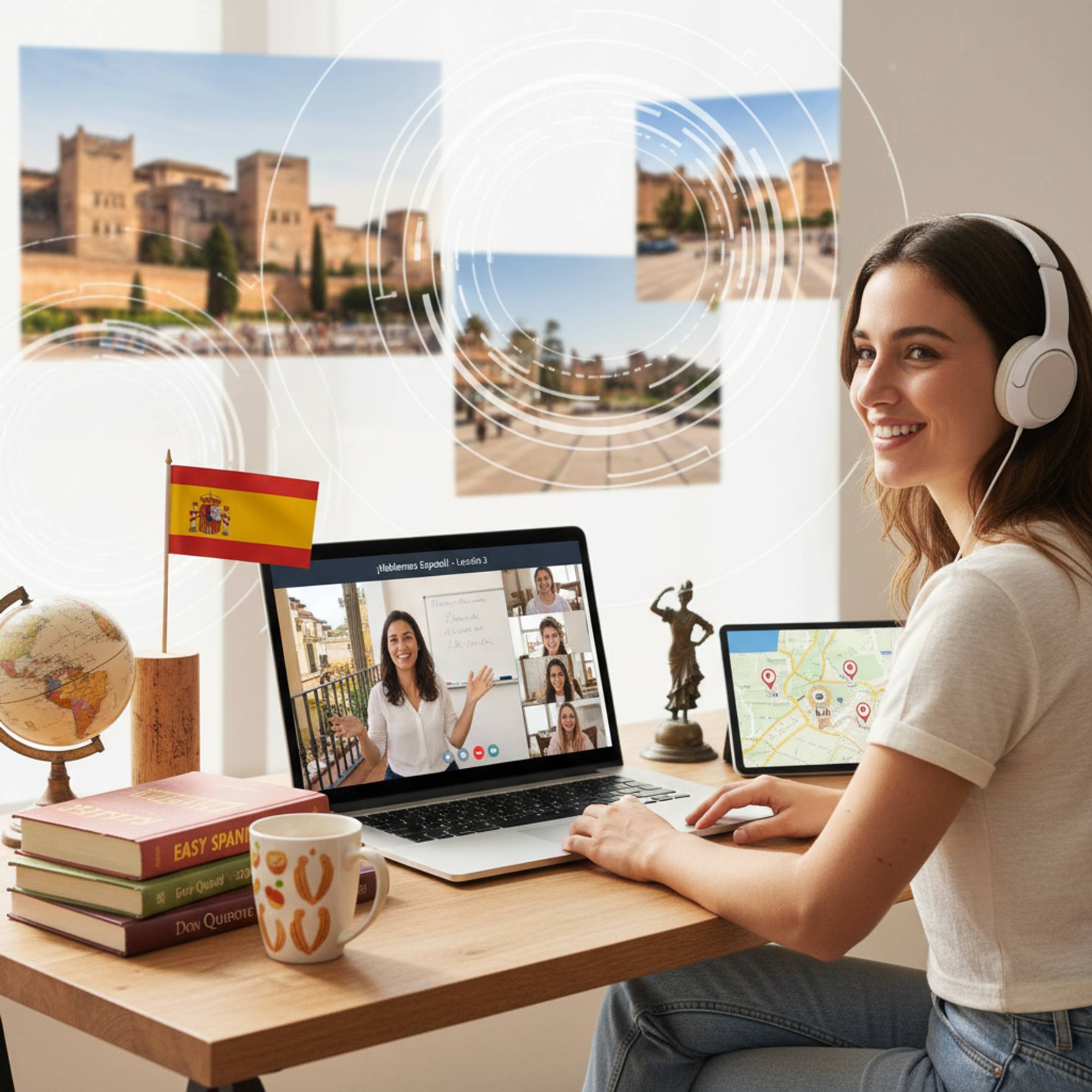 Španělské Slunce - jazyková škola specializovaná na výuku španělštiny online. 